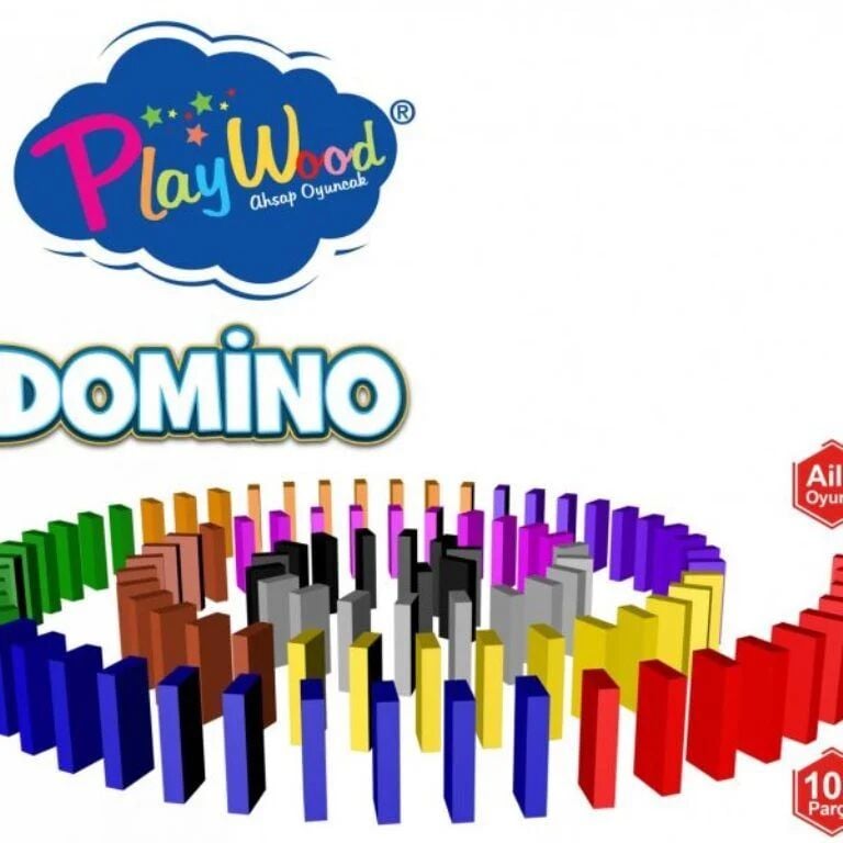 Playwood Kutuda Ahşap Domi̇no Oyunu