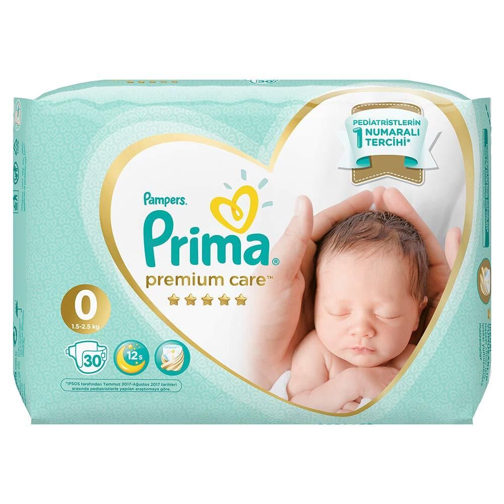 Pri̇ma Premi̇um Care Bebek Bezi̇ 0 Beden Prematüre 30 Adet