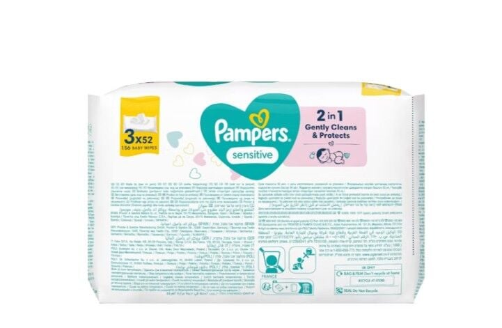 Pri̇ma Sensi̇ti̇ve Islak Havlu Mendi̇l 3 Lü 156 Yaprak