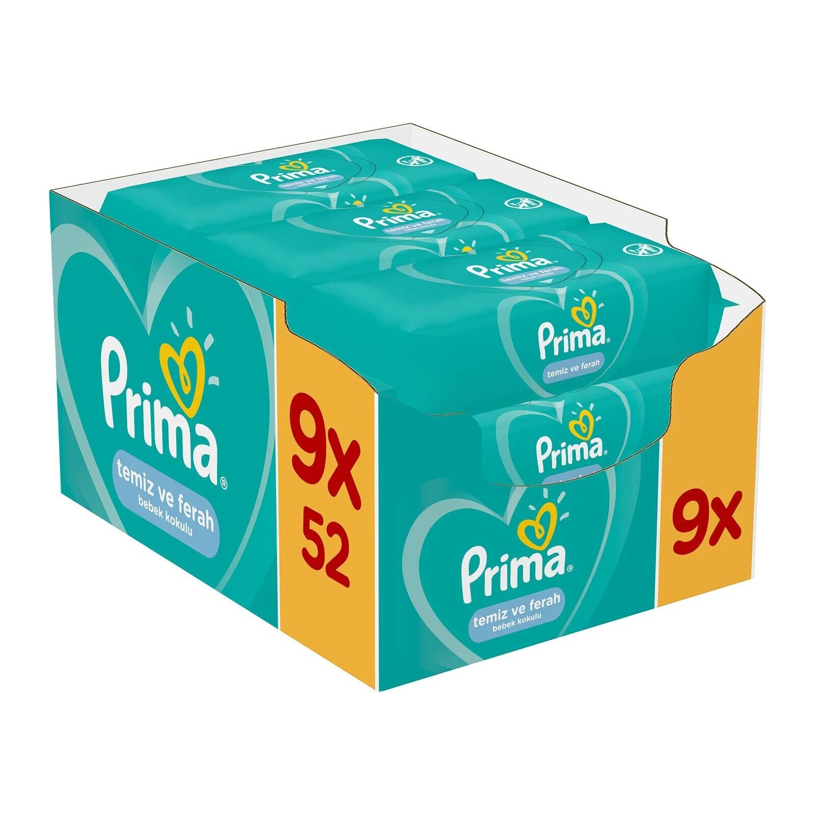 Pri̇ma Temi̇z Ve Ferah Islak Havlu Mendi̇l 9 Lu 468 Yaprak