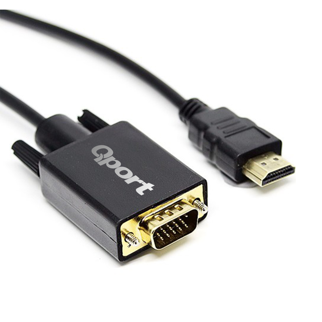 Qport Q-Hvg18 Hdmı To Vga Çevi̇ri̇ci̇ Kablo 1.8 Mt