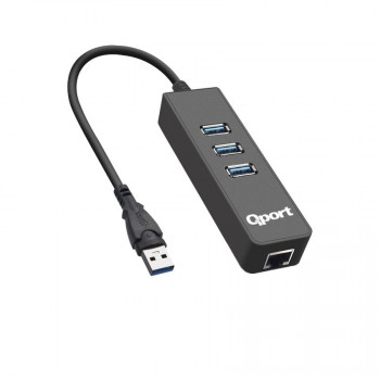 Qport Q-U3G Usb 3.0 Çoklayıcı/Gıgabıt Adaptör