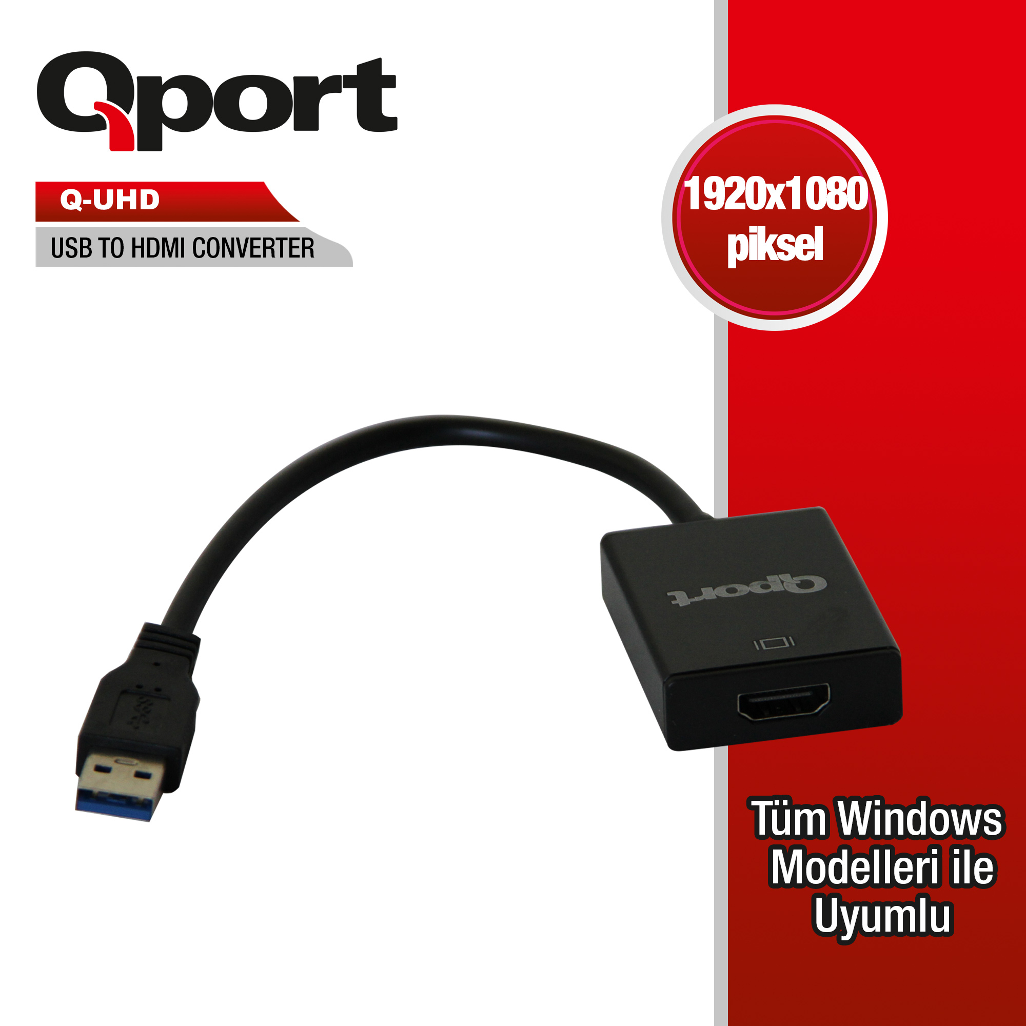 Qport Q-Uhd Usb3.0 To Hdmı Cevırıcı