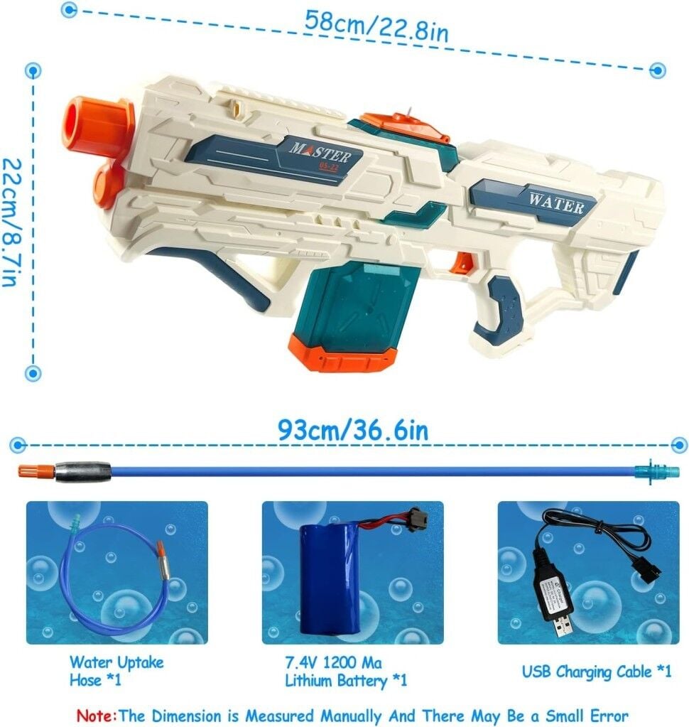 Qs811-213 Şarjlı Su Tabancası 8 Metre 600 Ml