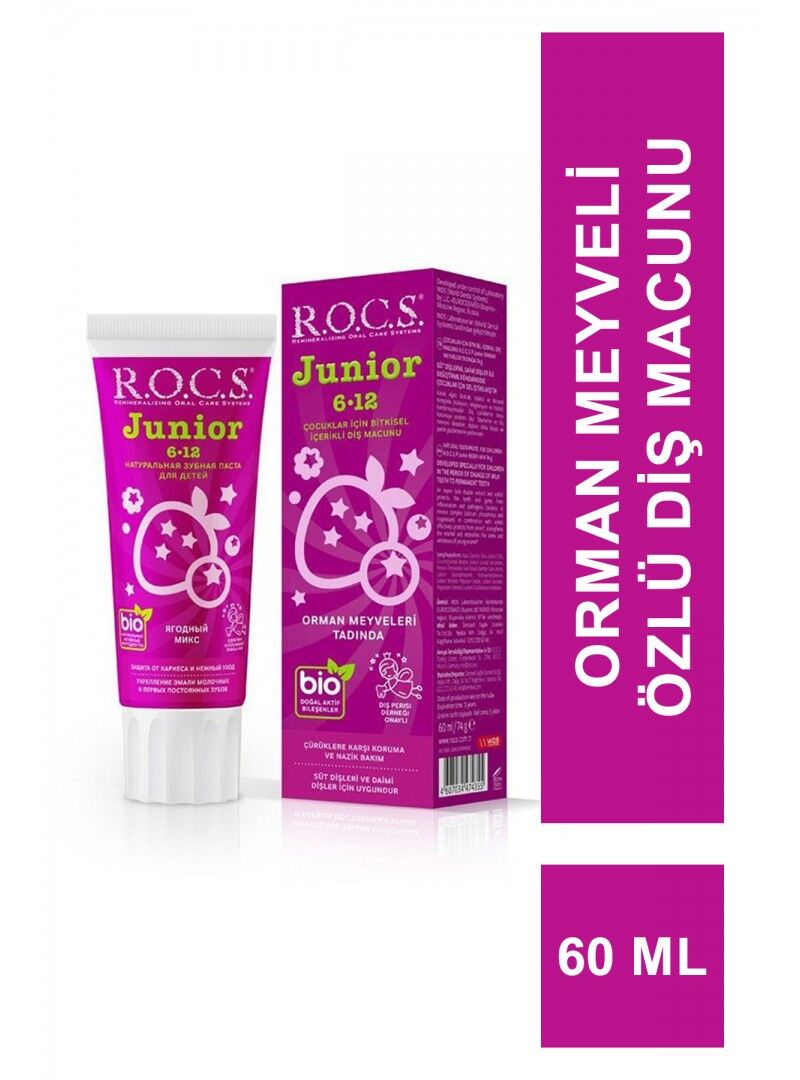 R.o.c.s.juni̇or Di̇ş Macunu 60Ml 6-12 Yaş Orman Meyveleri̇