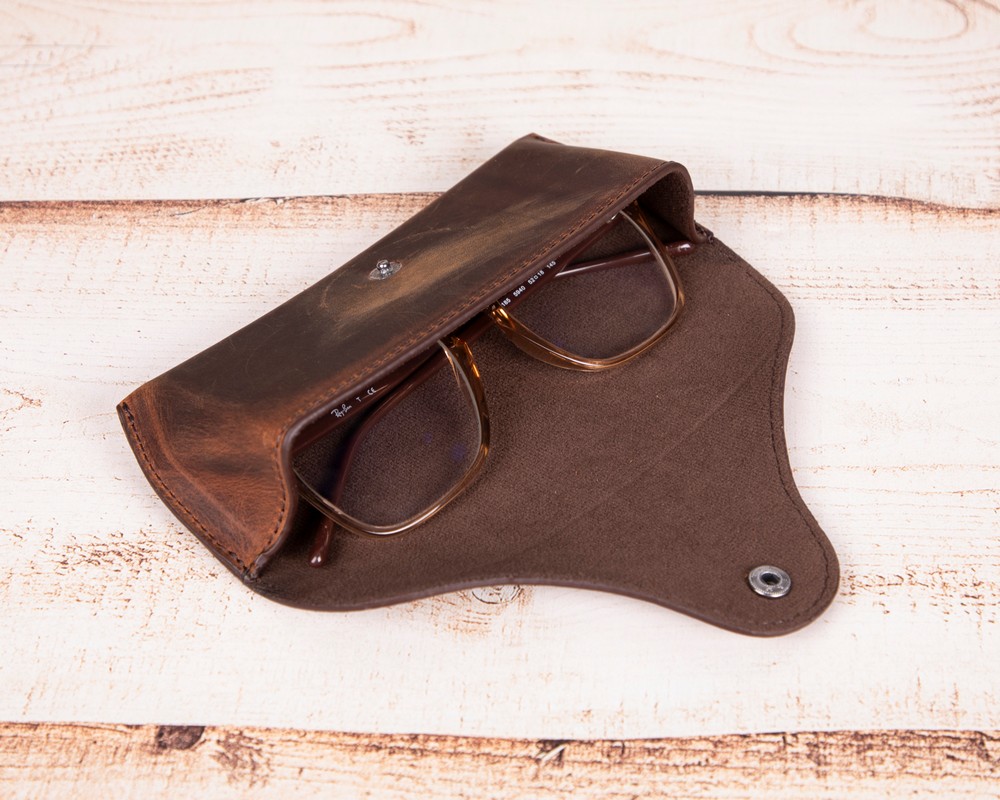 Roan Deri̇ Gözlük Kılıfı G2 Kahve