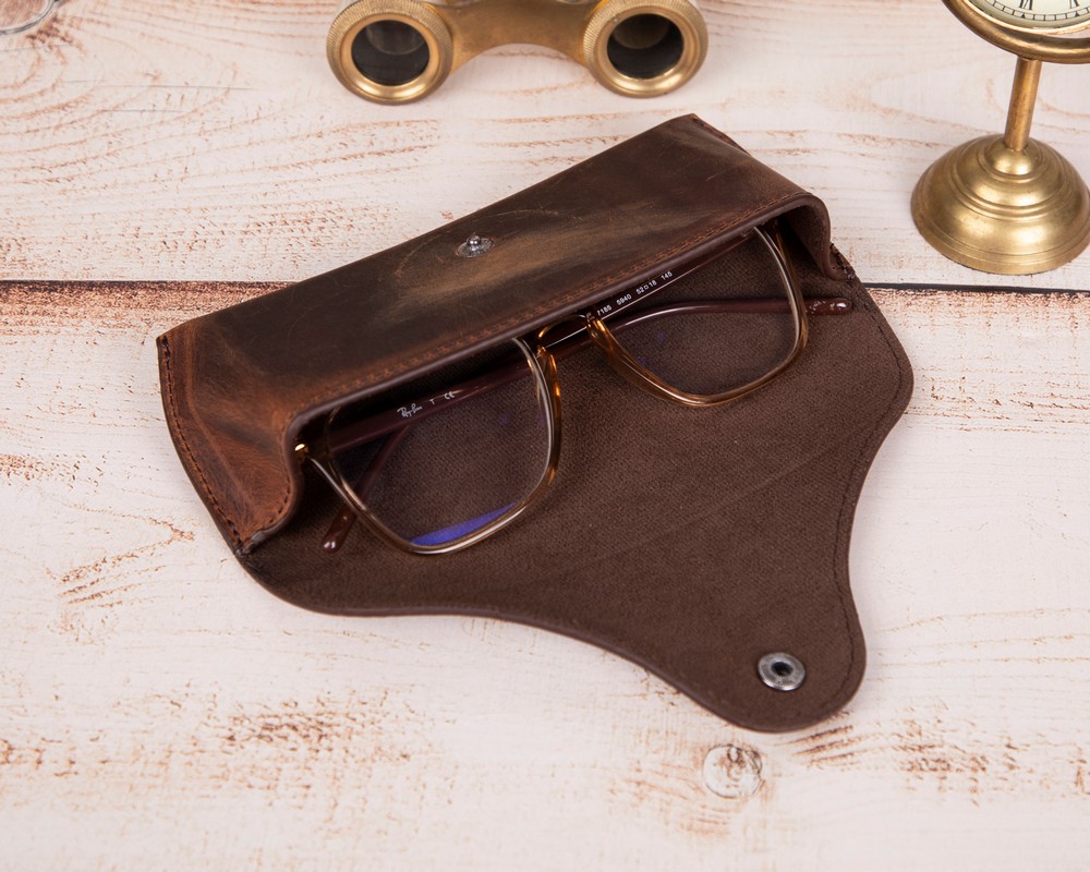 Roan Deri̇ Gözlük Kılıfı G2 Kahve