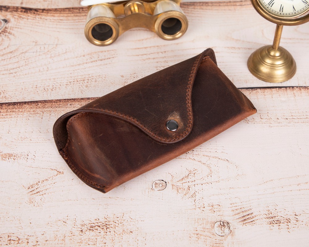 Roan Deri̇ Gözlük Kılıfı G2 Kahve