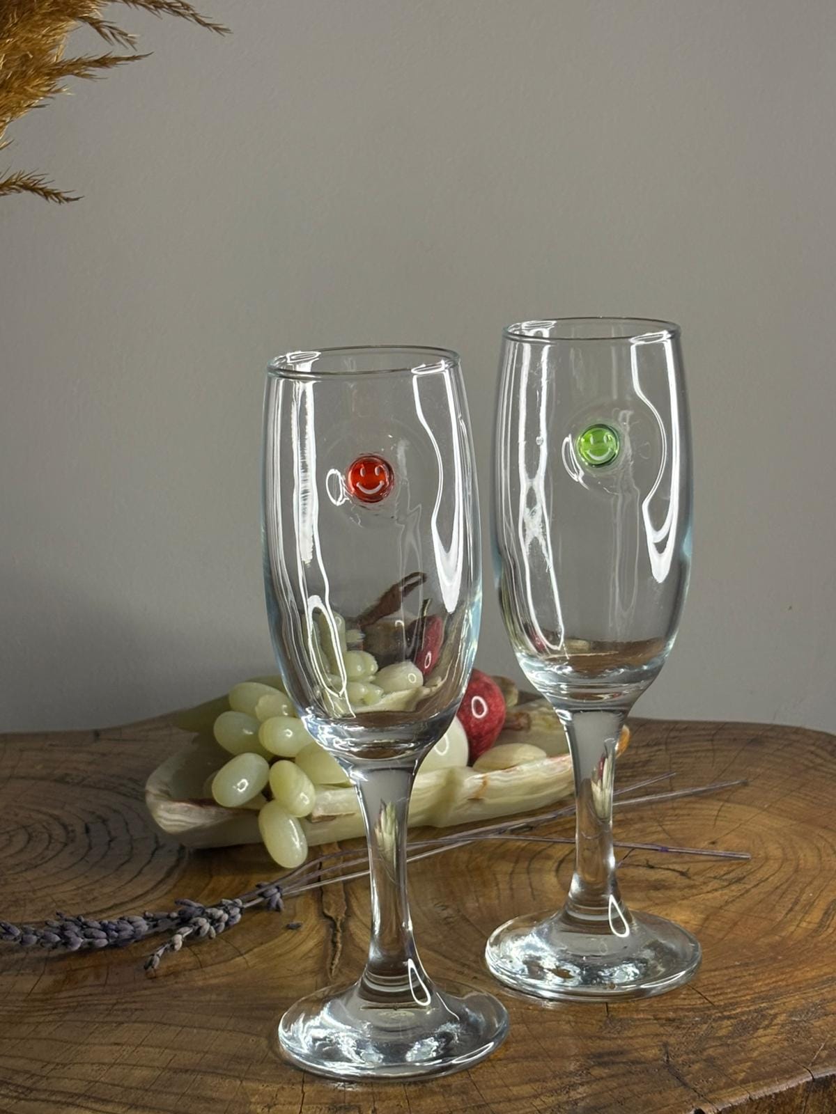 Şampanya Kadehi̇ Gülen Yüz Fi̇gürlü 2 Li̇