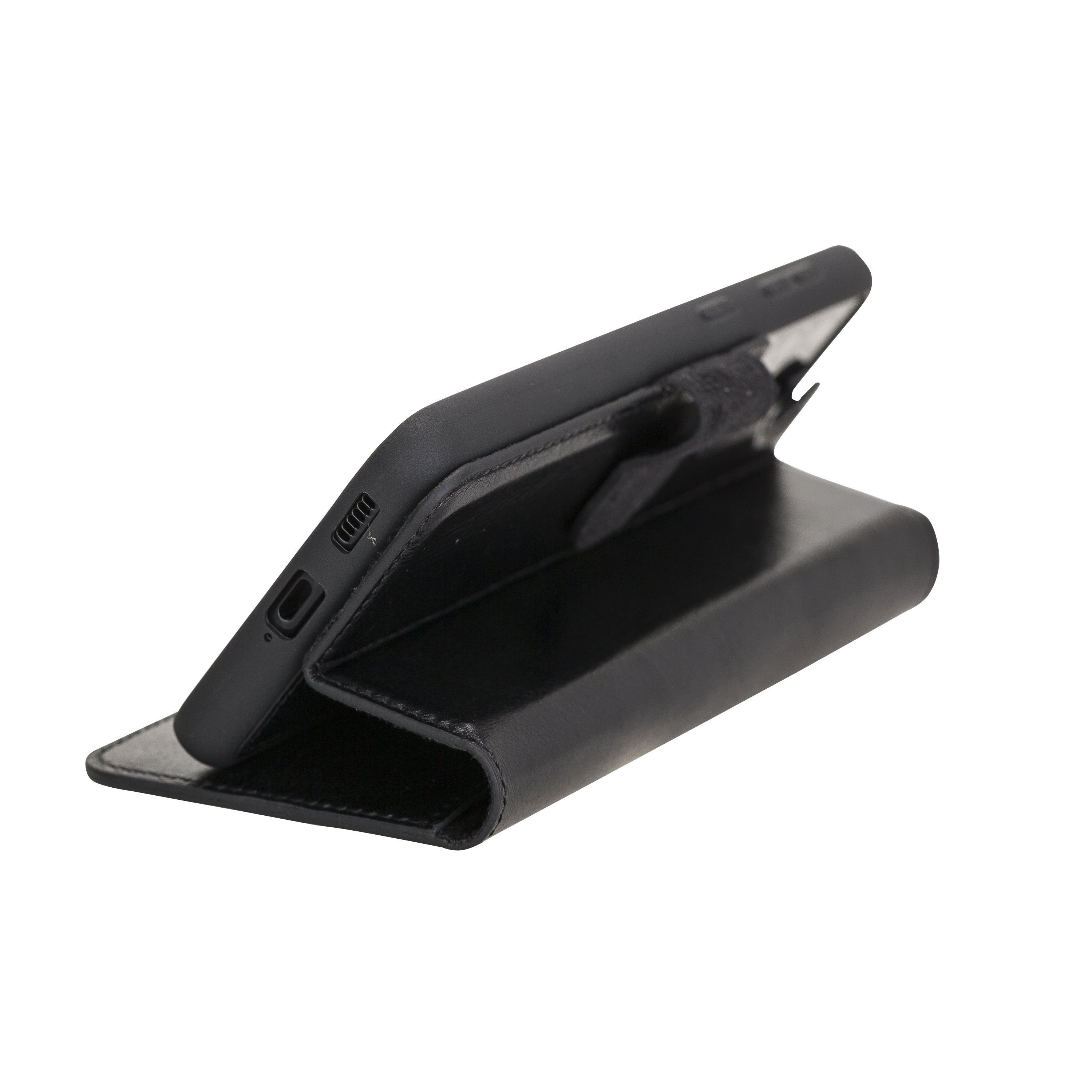 Samsung Galaxy S21 Plus Uyumlu Deri̇ Cüzdanlı Kılıf Rst1 Si̇yah