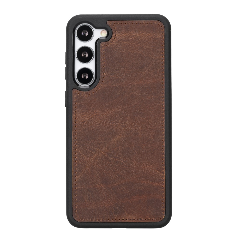 Samsung Galaxy S23 Plus Uyumlu Deri̇ Cüzdanlı Kılıf G2 Kahve