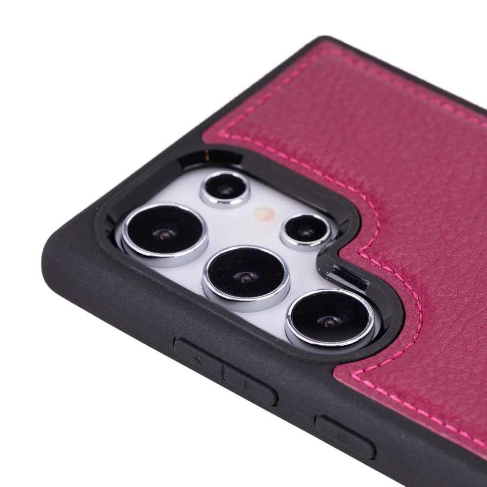 Samsung Galaxy S24 Ultra Uyumlu Deri̇ Arka Kapak Gül Kurusu