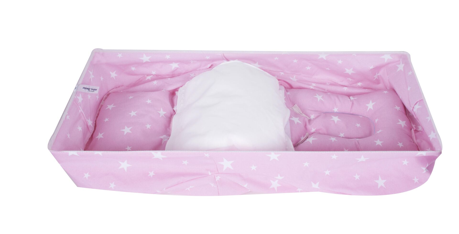 Sevi̇ Bebe Bel Destekli̇ Ana Kucağı Örtüsü Art-61 Pembe Yıldız