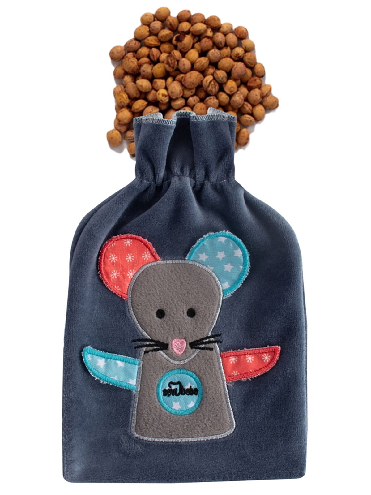 Sevi̇ Bebe Gaz Gi̇deri̇ci̇ Ki̇raz Çeki̇rdekli̇ Mi̇nder Art-687 Gri̇