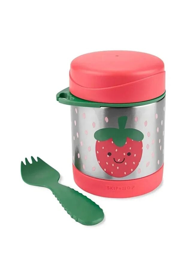 Ski̇p Hop Zoo Paslanmaz Çeli̇k Termos 325 Ml Çi̇lek