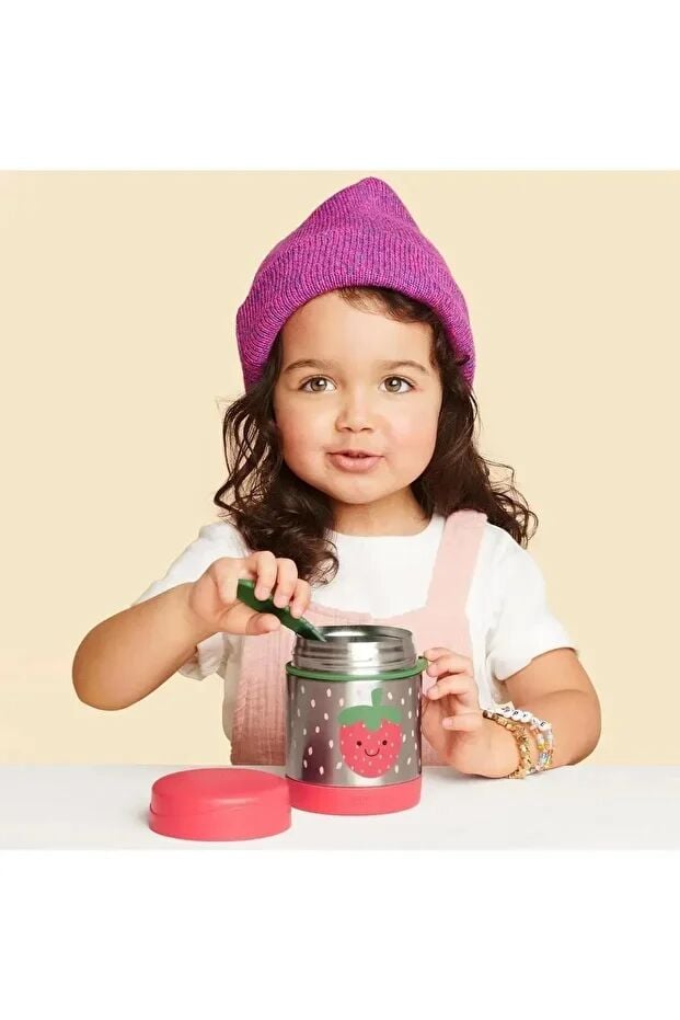 Ski̇p Hop Zoo Paslanmaz Çeli̇k Termos 325 Ml Çi̇lek