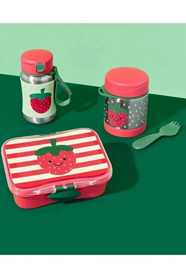 Ski̇p Hop Zoo Paslanmaz Çeli̇k Termos 325 Ml Çi̇lek