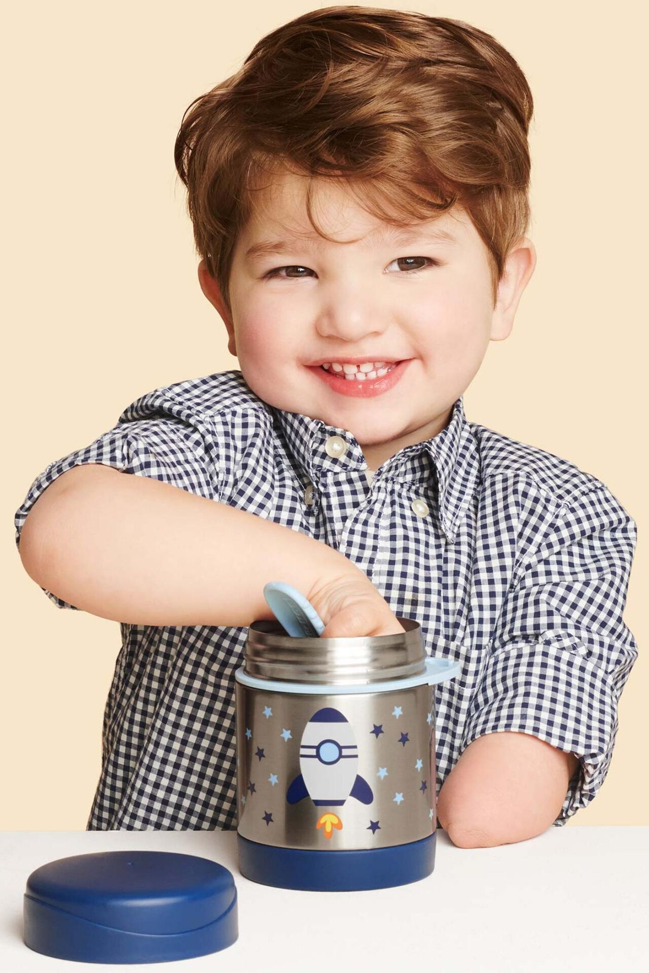 Ski̇p Hop Zoo Paslanmaz Çeli̇k Termos 325 Ml Roket