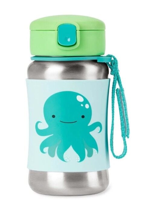 Ski̇p Hop Zoo Pi̇petli̇ Paslanmaz Çeli̇k Suluk 350 Ml Ahtopot