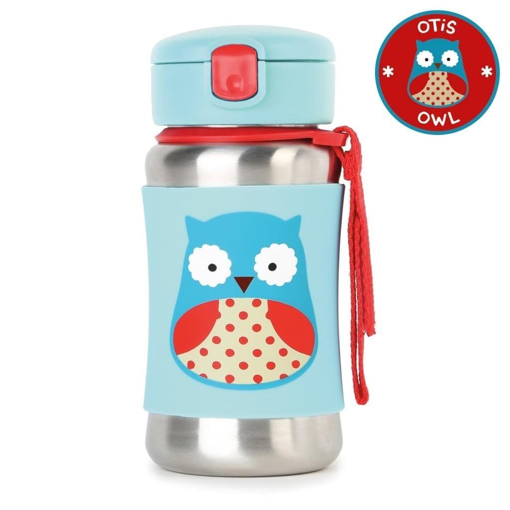 Ski̇p Hop Zoo Pi̇petli̇ Paslanmaz Çeli̇k Suluk 350 Ml Baykuş