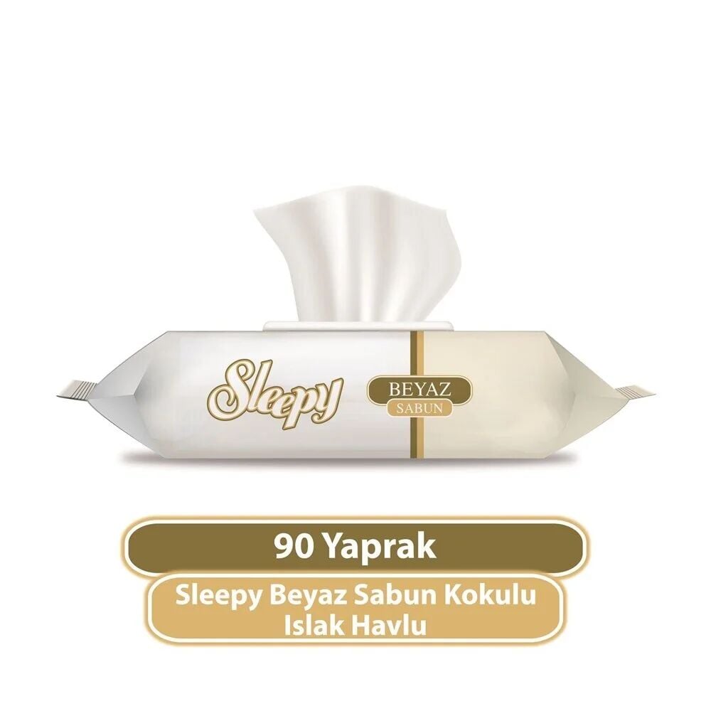 Sleepy Beyaz Sabun Kokulu Islak Havlu Mendi̇l 90 Adet