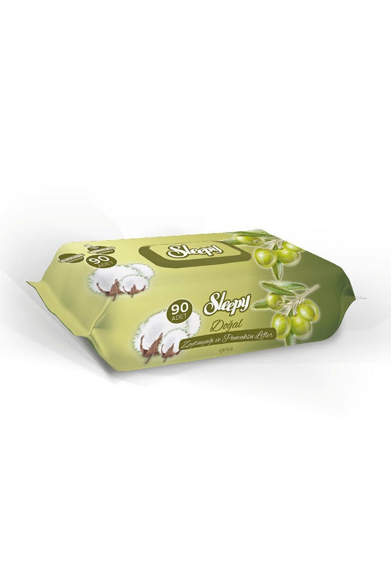 Sleepy Doğal Zeyti̇nyağlı Islak Havlu Mendi̇l 90 Yaprak