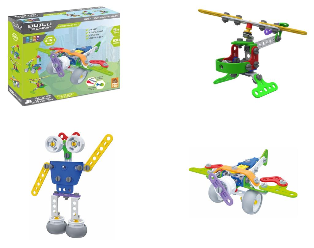 S&ouml;k Tak 100 Par&ccedil;a Ara&ccedil; 3İn1 Bui̇ld Techni̇c - 4100301-1