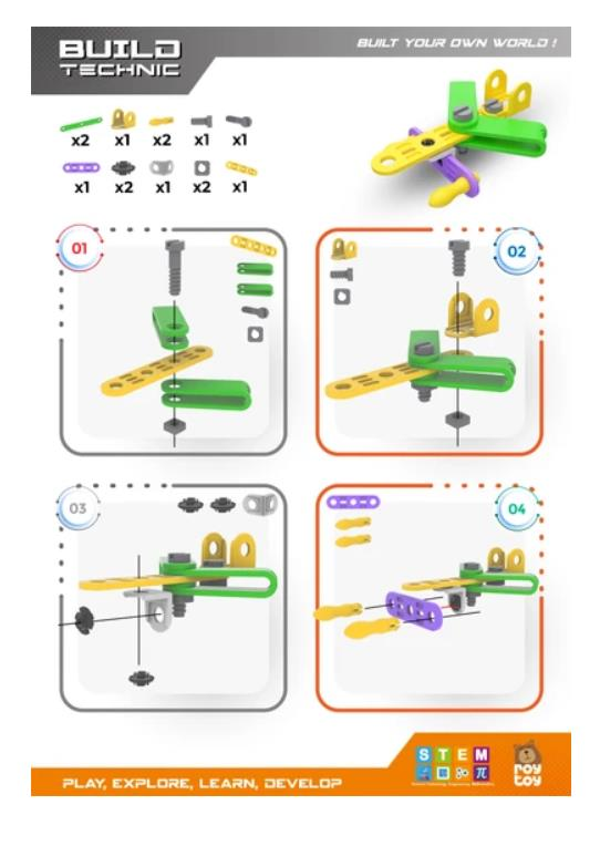 Sök Tak 15 Parça Uçak Bui̇ld Techni̇c - 4100101-2-15