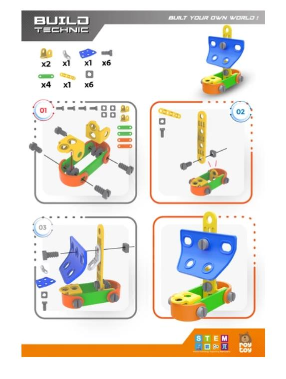 S&ouml;k Tak 22 Par&ccedil;a Yelkenli̇ Bui̇ld Techni̇c - 4100101-2-22