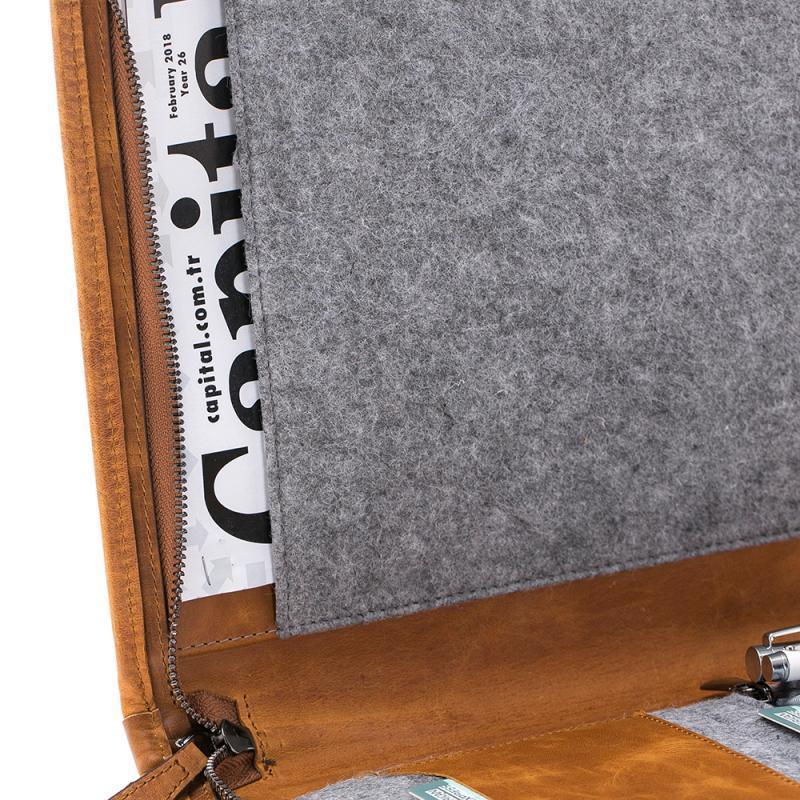 Sparta Apple Macbook Uyumlu Deri̇ Çanta G19 Taba