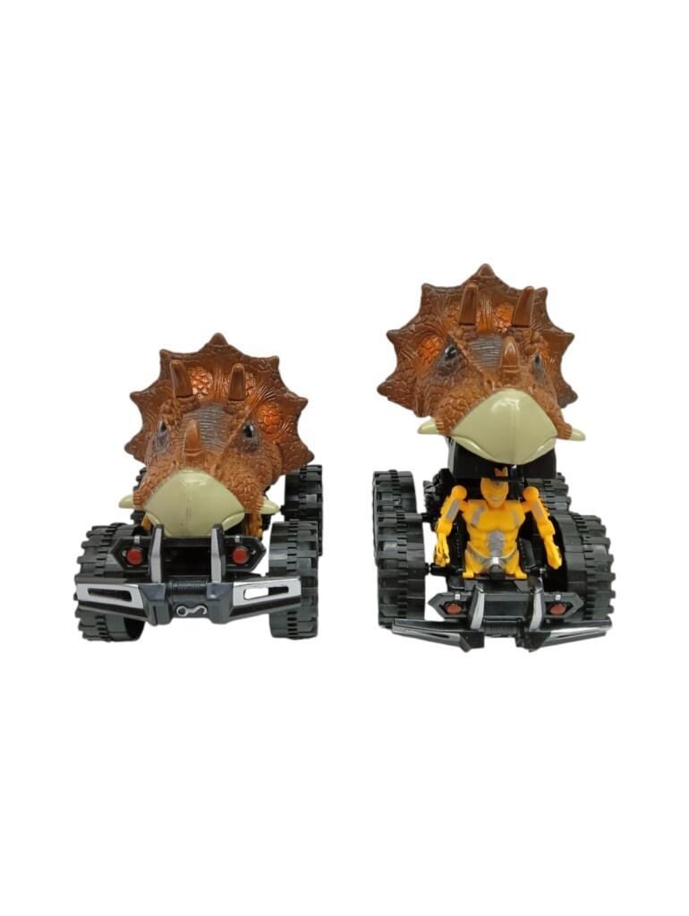 Sürtmeli̇ Di̇nazor Robota Dönüşen Araba 14 Cm - Kahverengi̇