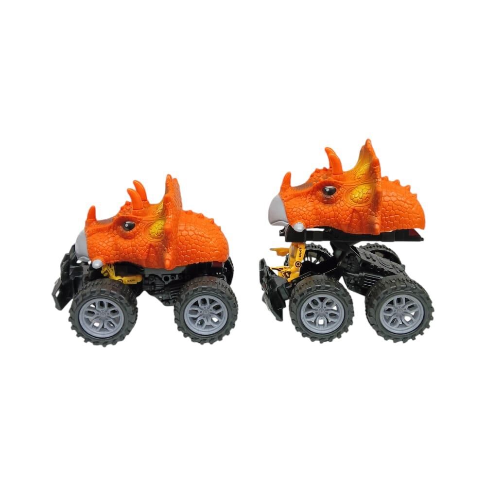 Sürtmeli̇ Di̇nazor Robota Dönüşen Araba 14 Cm - Turuncu