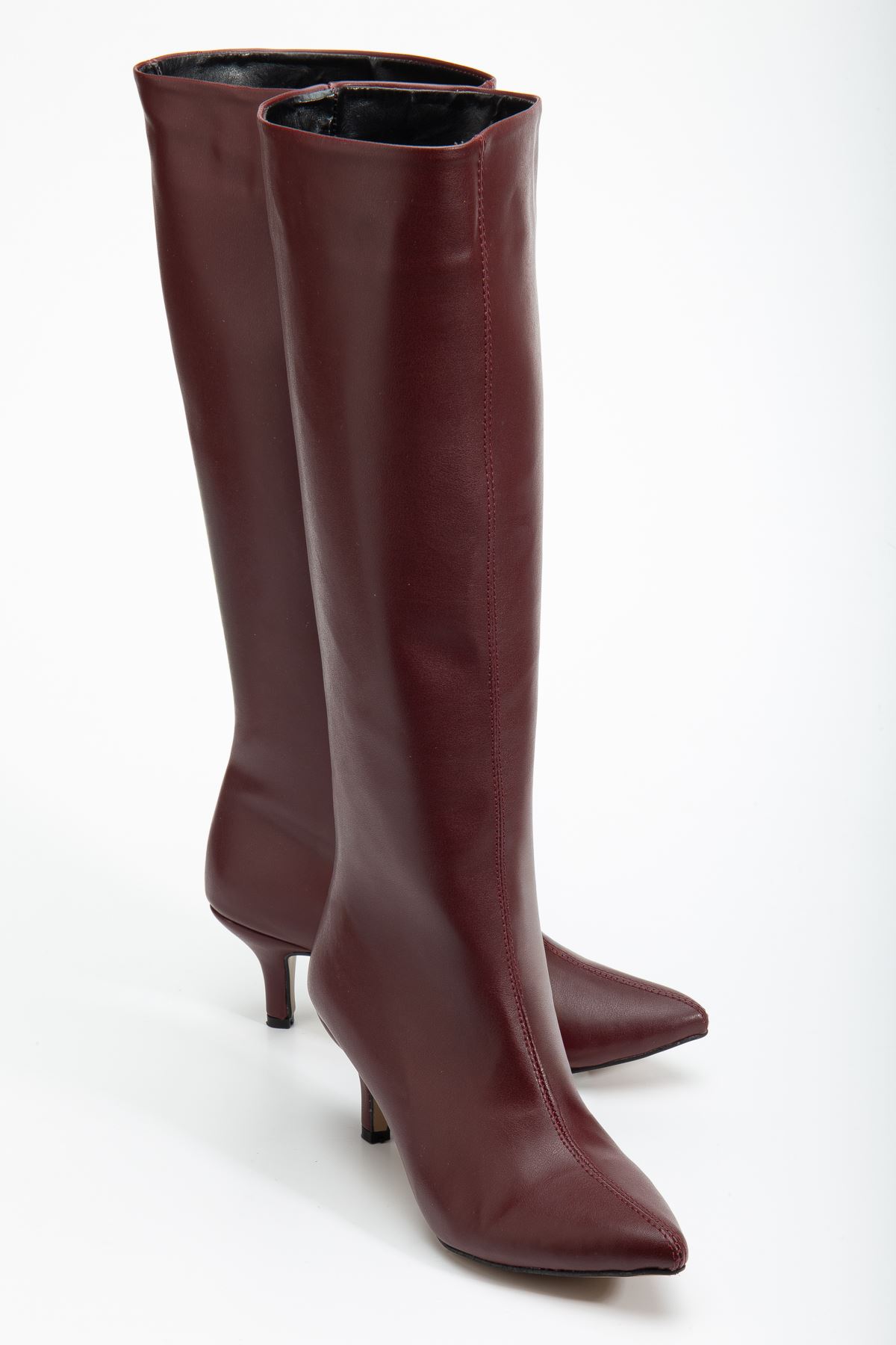 Syt-2025 Bordo Ci̇lt  Günlük Kadın Çi̇zme