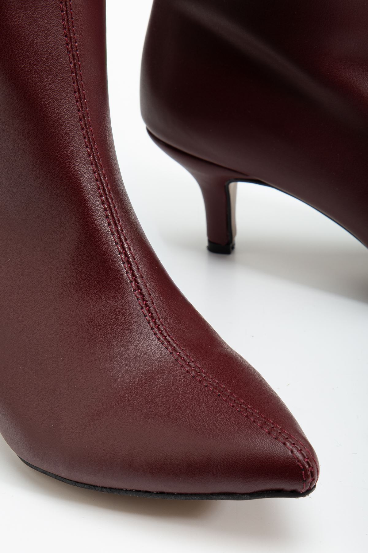 Syt-2025 Bordo Ci̇lt  Günlük Kadın Çi̇zme