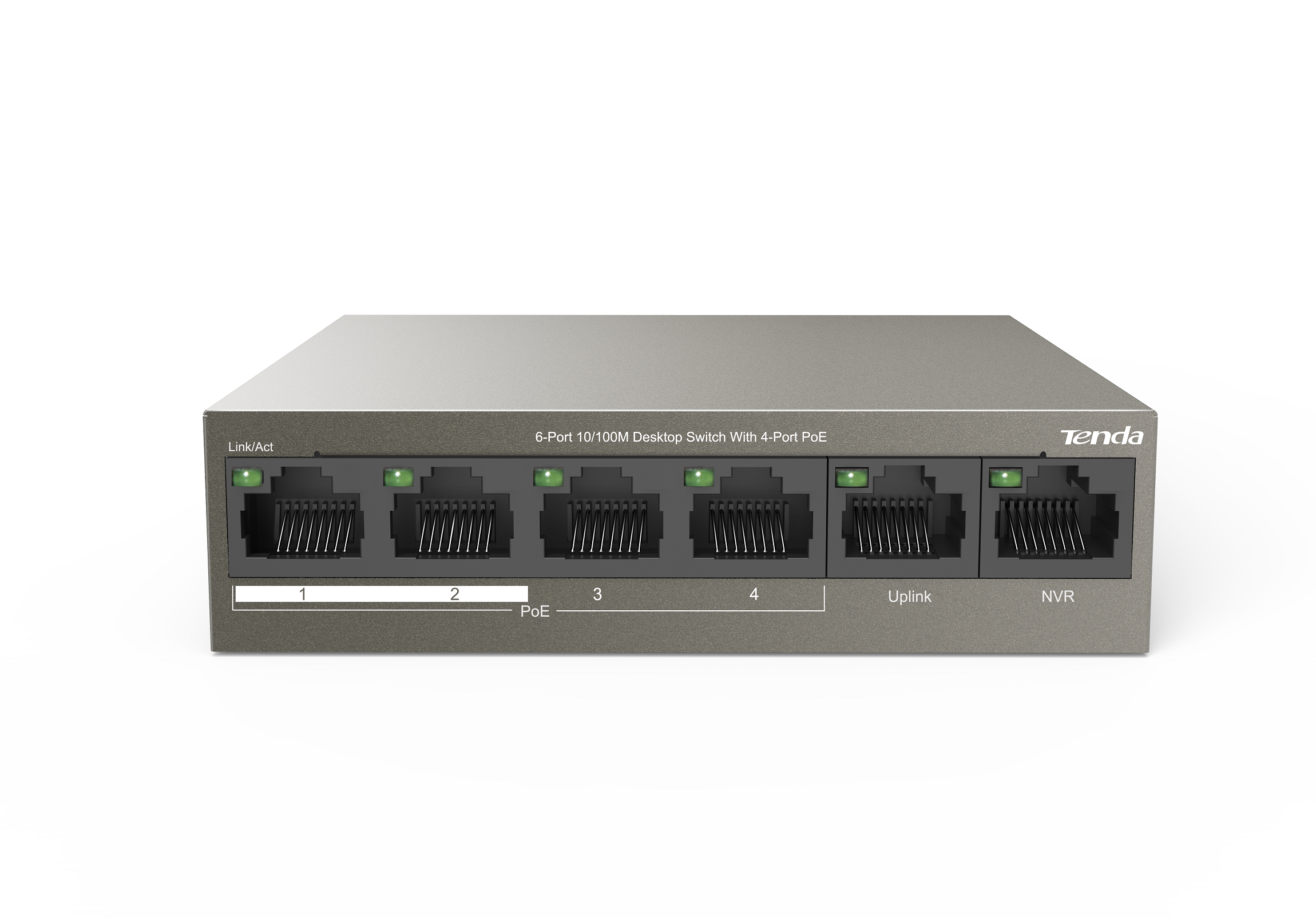Tenda Tef1106P-4-63W 6Port 10/100 Yöneti̇lemez Poe Swıtch