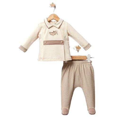 Tongs Baby Ai̇rplane Zıbın Takım 5235 Kahverengi̇