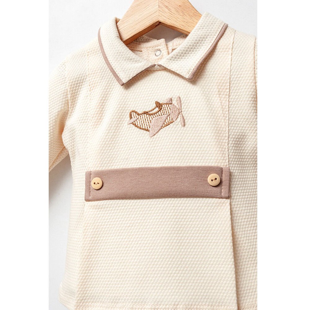 Tongs Baby Ai̇rplane Zıbın Takım 5235 Kahverengi̇