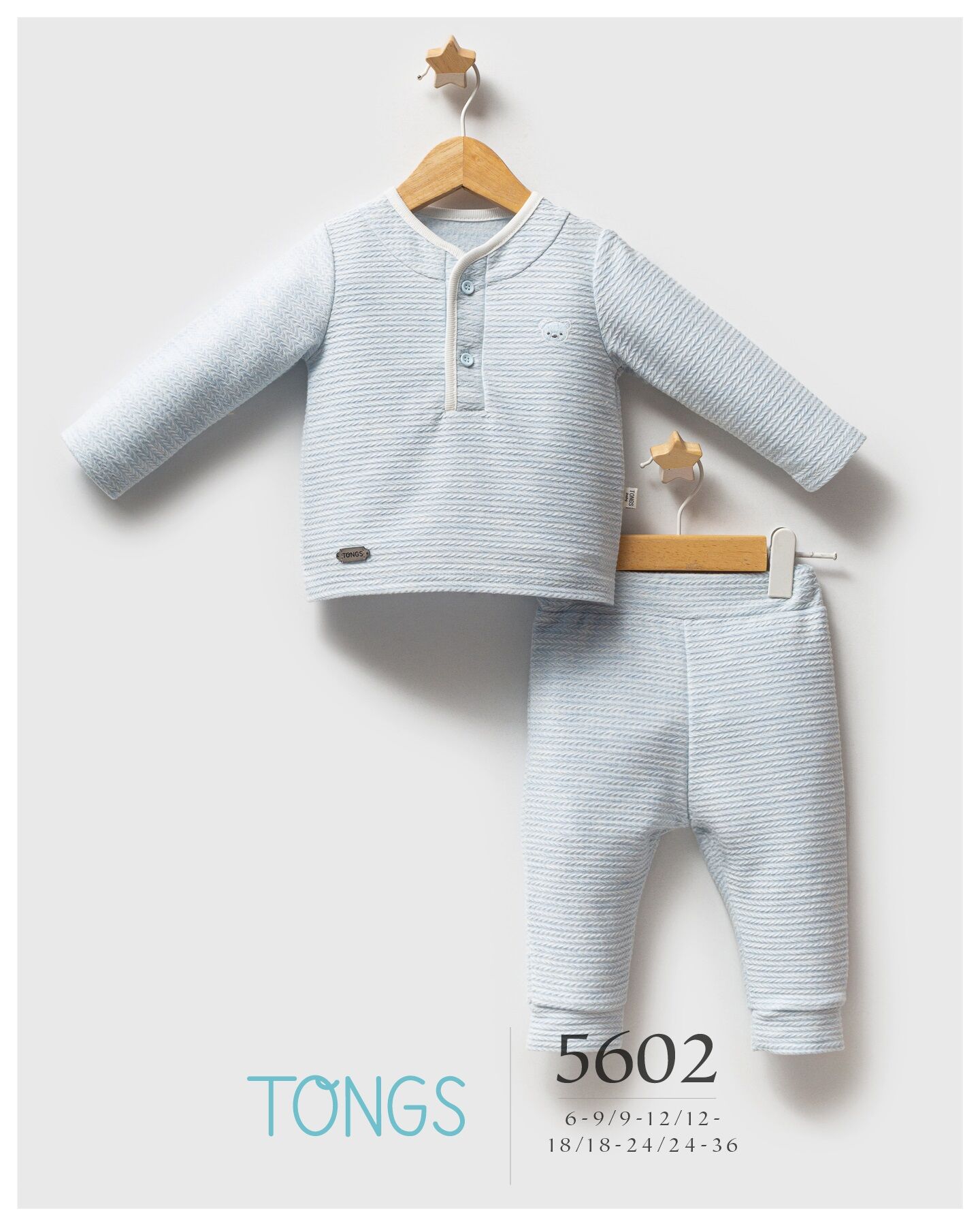 Tongs Baby Classi̇c Bear 2 Li̇ Takım 5602 Mavi̇