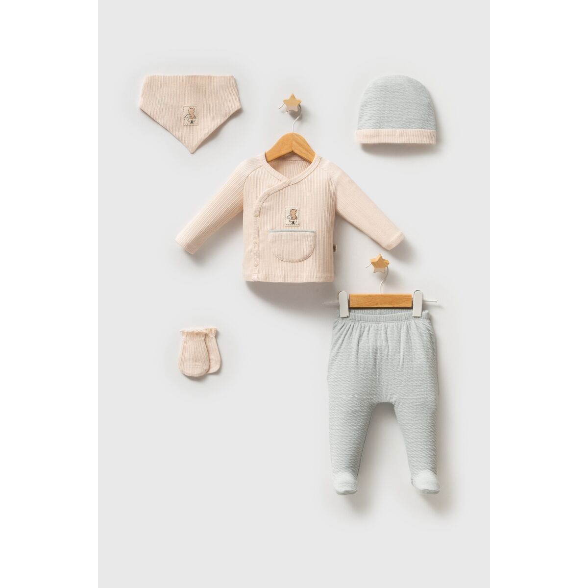 Tongs Baby Dai̇ly Elegance Zıbın Takımı 5652 Mavi̇