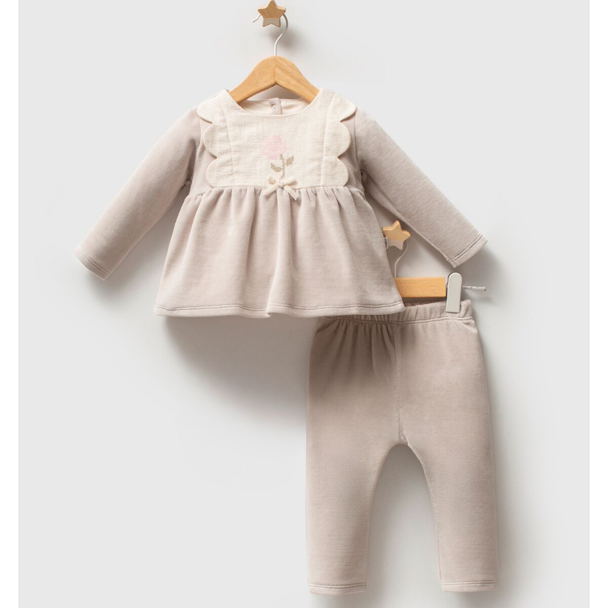 Tongs Baby Etami̇ne 2 Li̇ Takım 5683 Gri̇