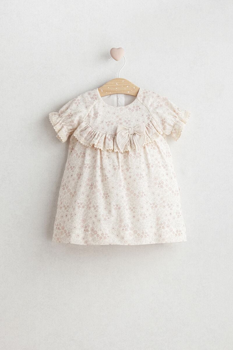 Tongs Baby Flowery Elbi̇se 5502 Bej