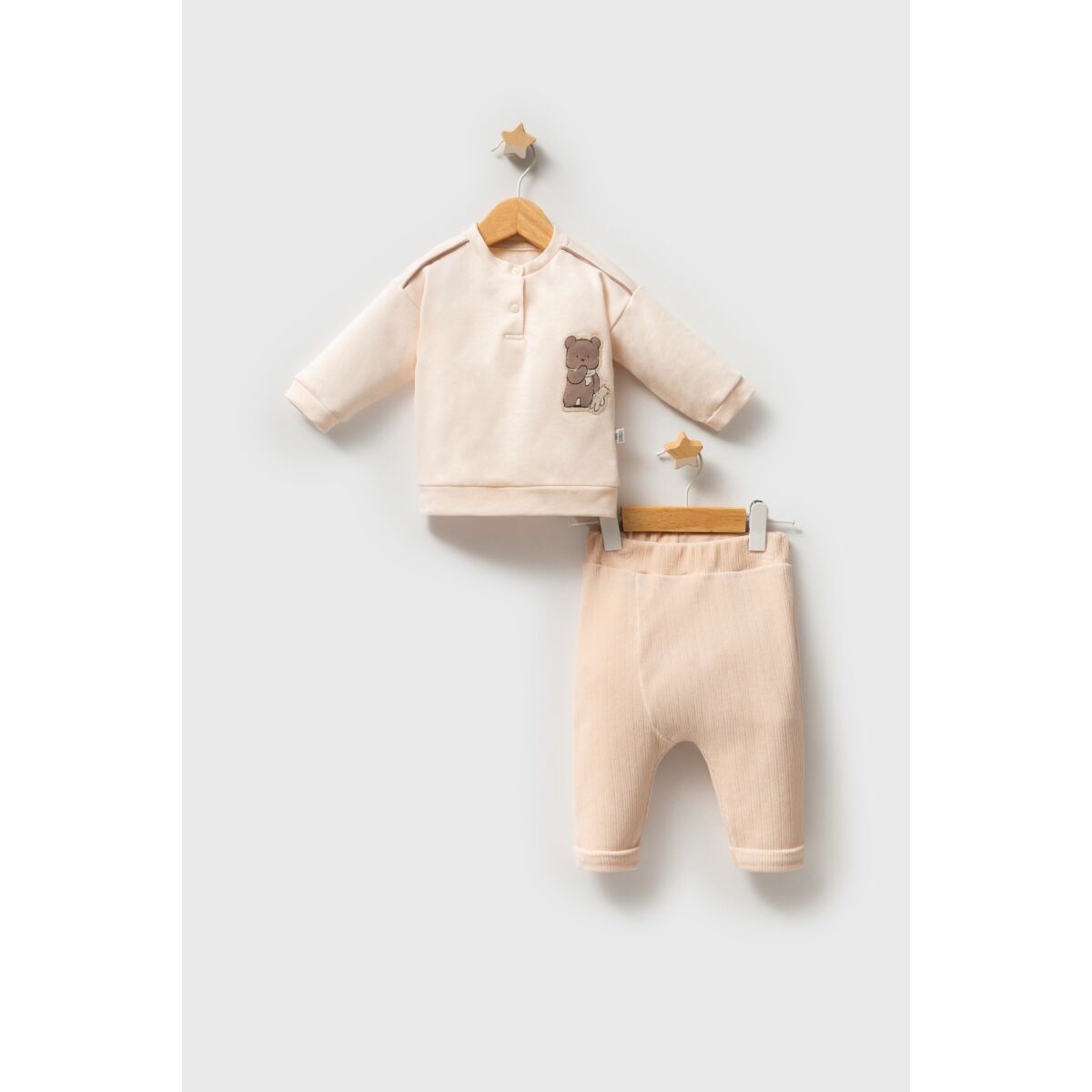 Tongs Baby Gri̇zly Bear 2 Li̇ Takım 9005 Bej