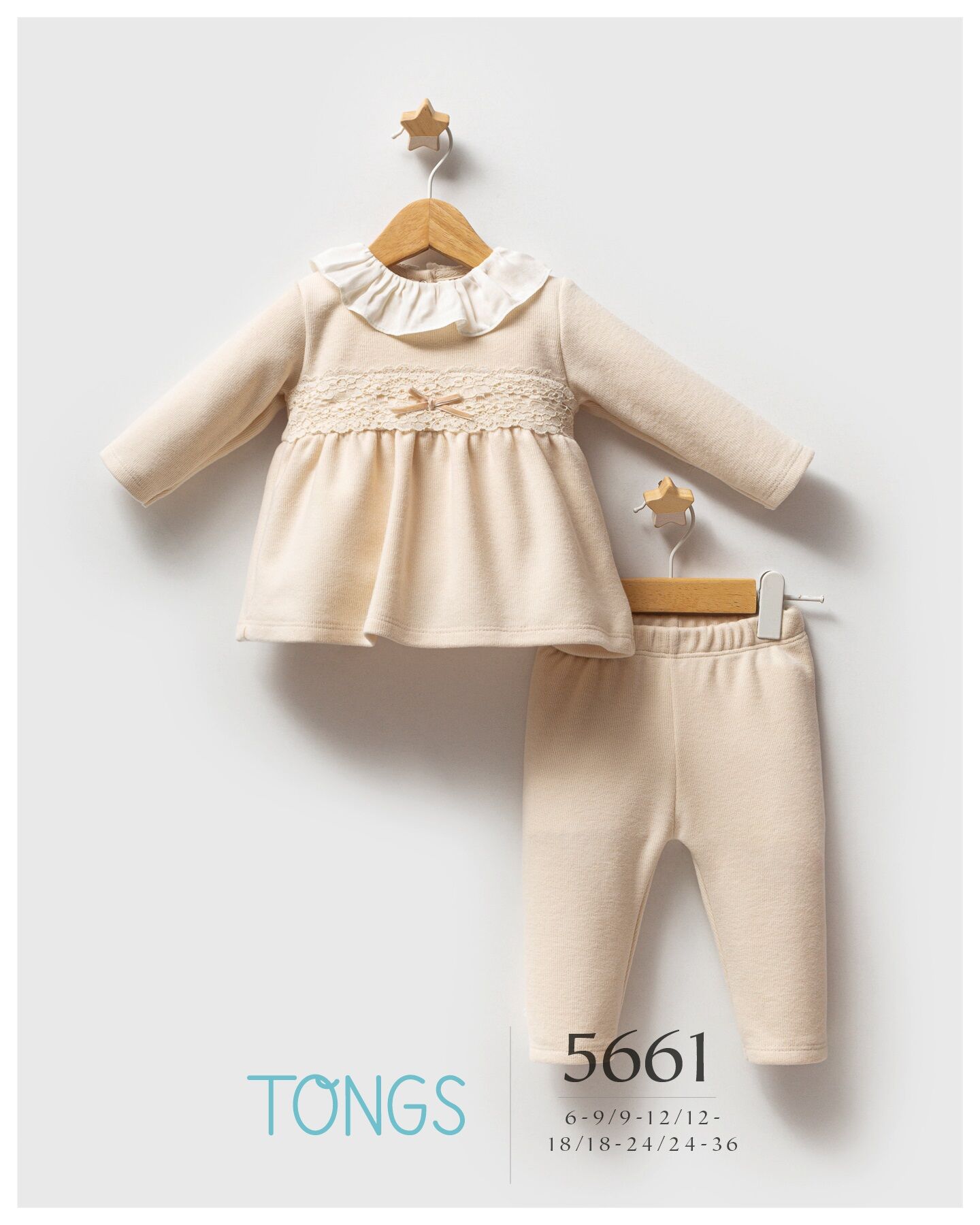 Tongs Baby Lace Dream 2 Li̇ Takım 5661 Ekru