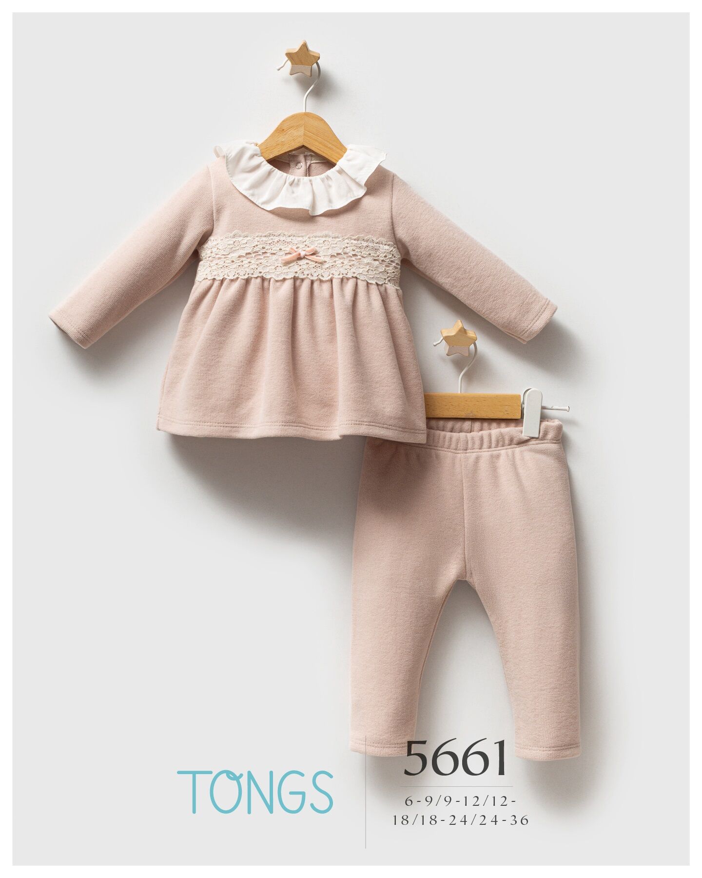 Tongs Baby Lace Dream 2 Li̇ Takım 5661 Pudra