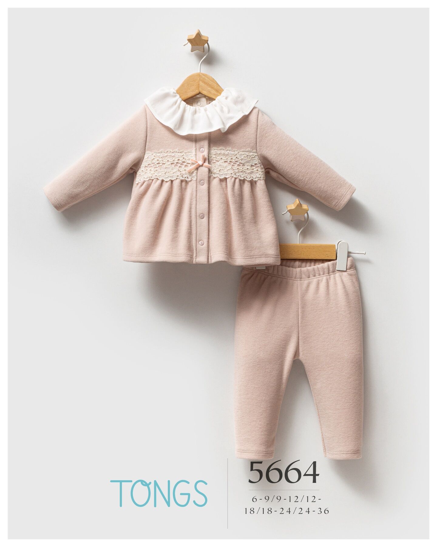 Tongs Baby Lace Dream 3 Lü Takım 5664 Pudra