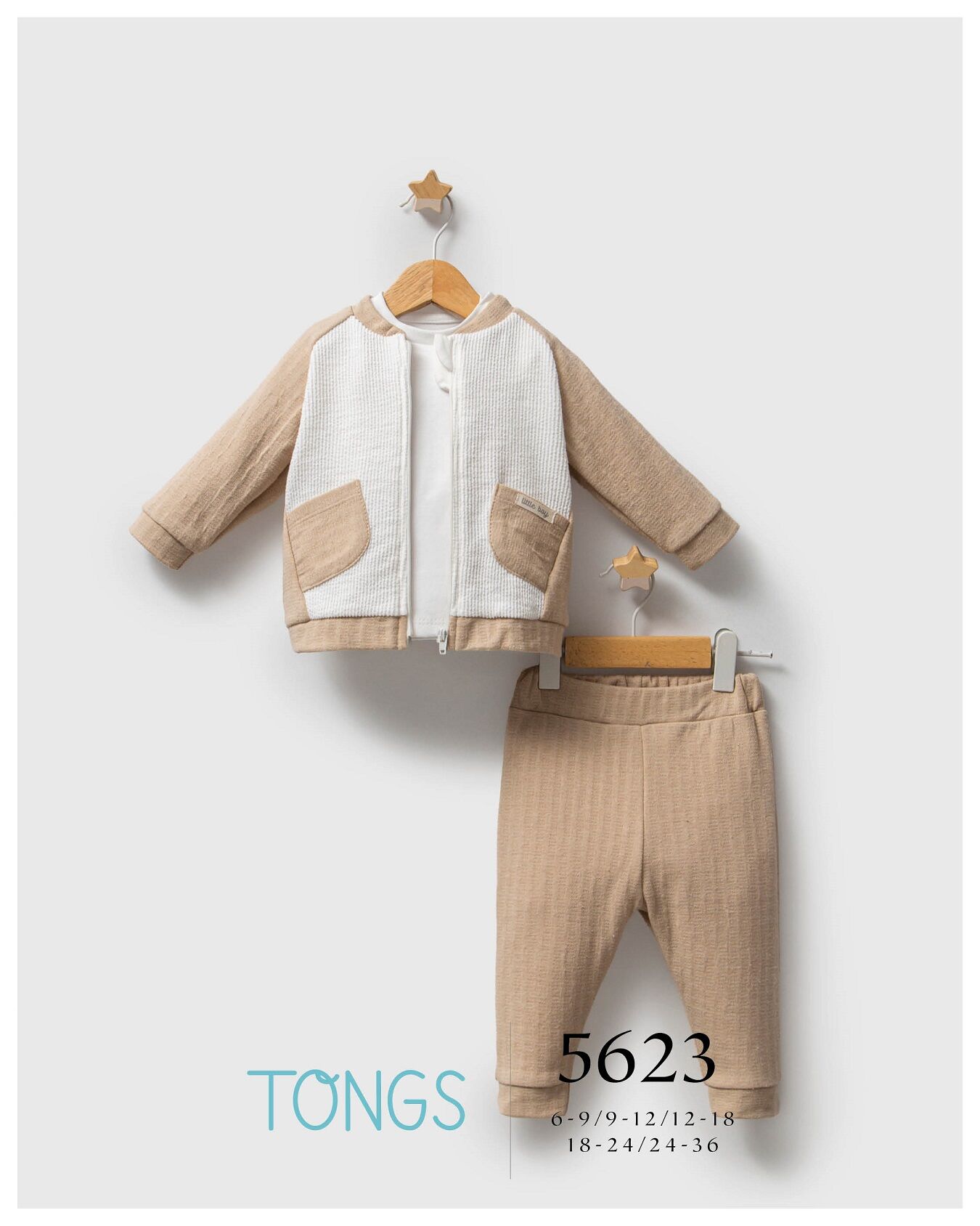 Tongs Baby Streamli̇ned 3 Lü Takım 5623 Bej