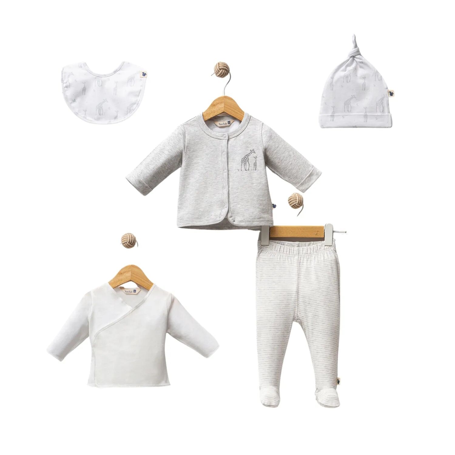 Tost Tale The Gi̇raffe 5 Parça Hastane Çıkışı Grey