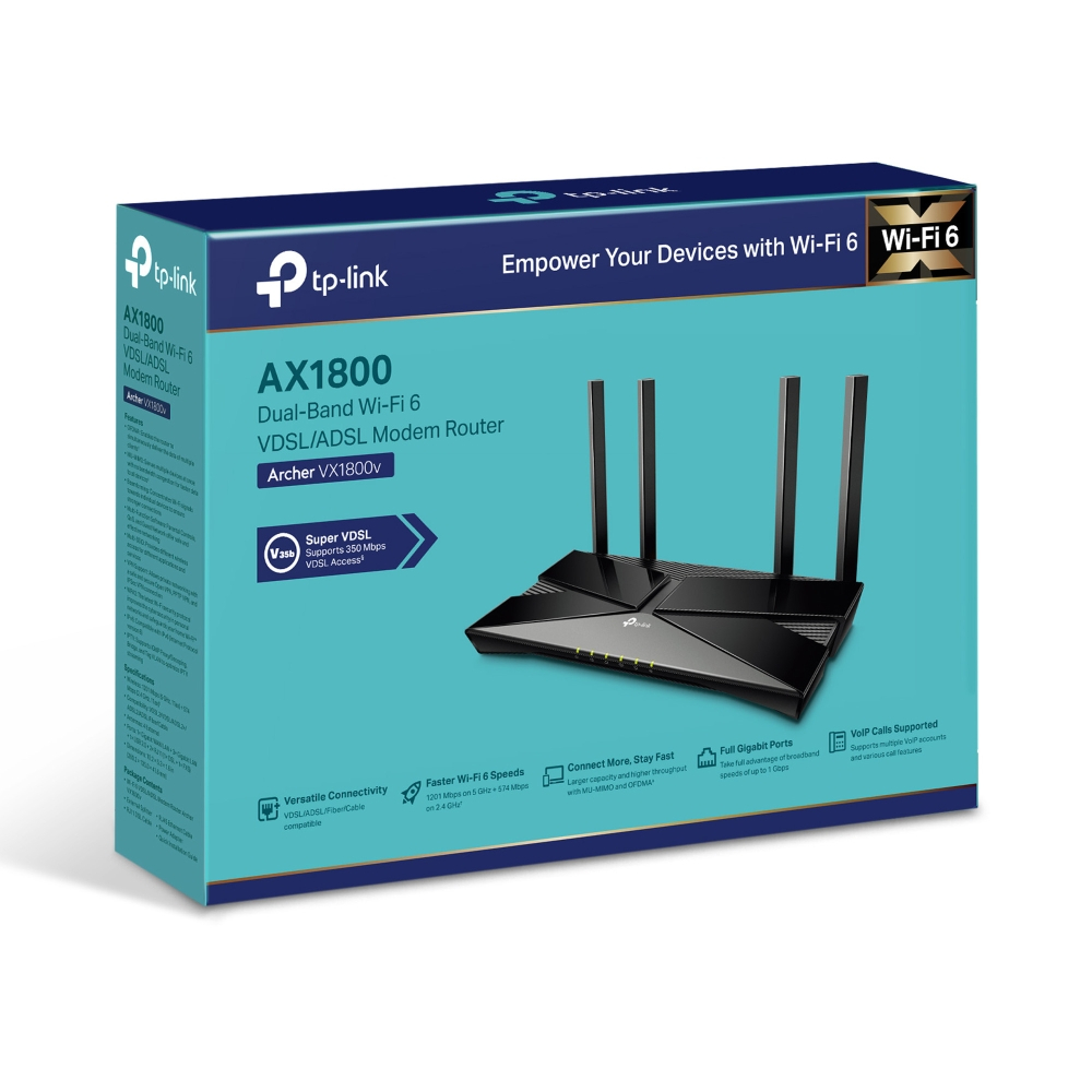 Tp-Lınk Archer Vx1800V Vdsl /Adsl Modem Router