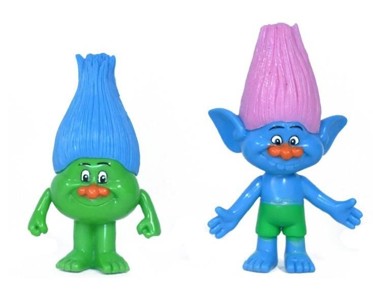 Trolls Yağmur Ormanı Şans Bebekleri̇ 2 Li̇ Fi̇gür - Tbg256562/Mavi̇-Yeşi̇l