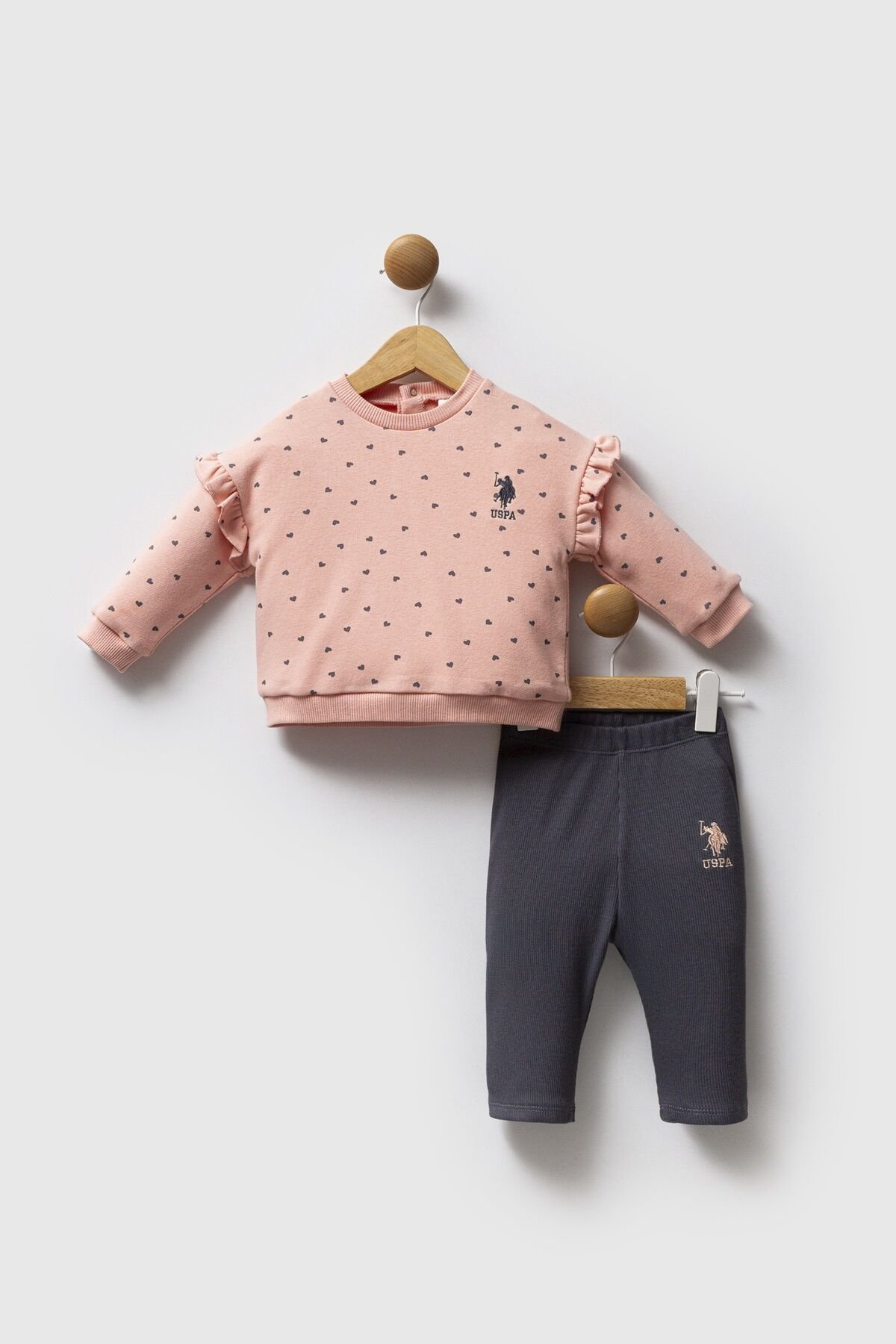 U.s. Polo Assn 2 Li̇ Takım Usb2762 Somon